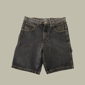 ⚙️ Foot Locker 90s Y2K Aesthetic Oversized Faded Black Carpenter Shorts